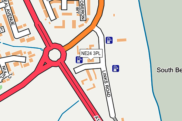 NE24 3PL map - OS OpenMap – Local (Ordnance Survey) NE24 3PL map - OS OpenMap – Local (Ordnance Survey)