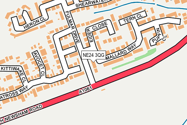 NE24 3QG map - OS OpenMap – Local (Ordnance Survey) NE24 3QG map - OS OpenMap – Local (Ordnance Survey)