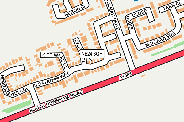 NE24 3QH map - OS OpenMap – Local (Ordnance Survey) NE24 3QH map - OS OpenMap – Local (Ordnance Survey)