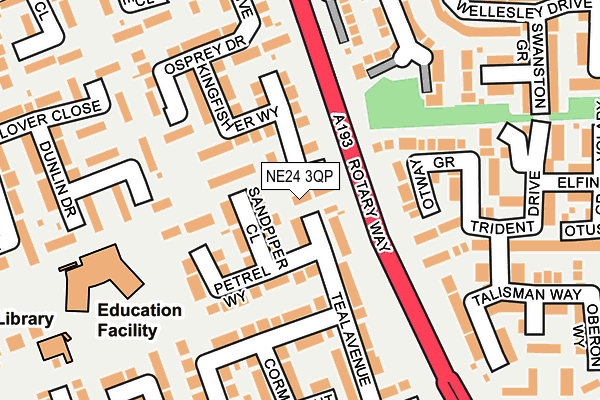 NE24 3QP map - OS OpenMap – Local (Ordnance Survey) NE24 3QP map - OS OpenMap – Local (Ordnance Survey)
