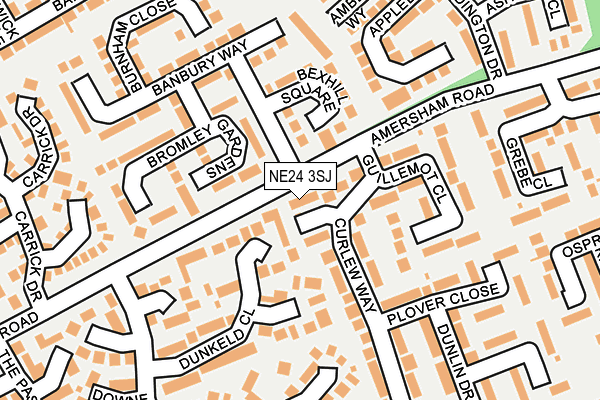 NE24 3SJ map - OS OpenMap – Local (Ordnance Survey) NE24 3SJ map - OS OpenMap – Local (Ordnance Survey)