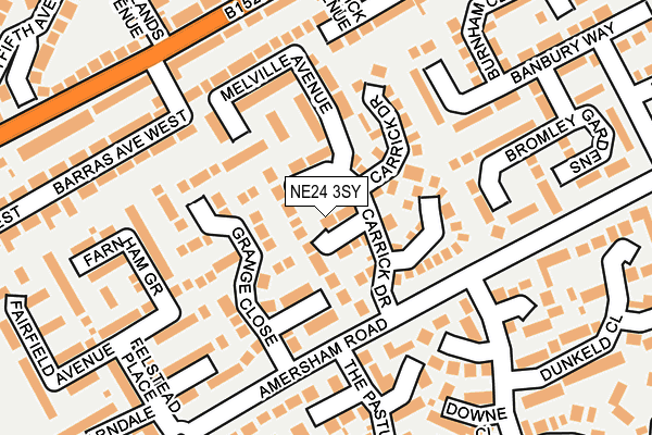 NE24 3SY map - OS OpenMap – Local (Ordnance Survey) NE24 3SY map - OS OpenMap – Local (Ordnance Survey)