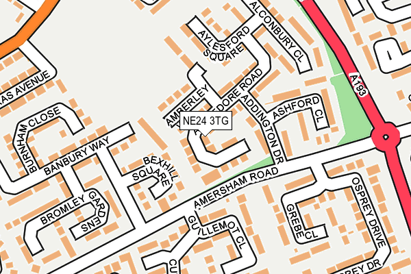 NE24 3TG map - OS OpenMap – Local (Ordnance Survey) NE24 3TG map - OS OpenMap – Local (Ordnance Survey)