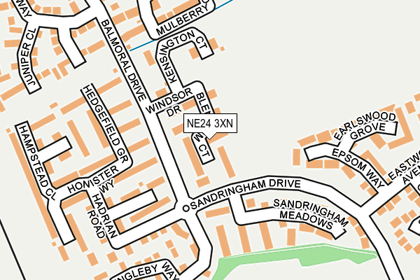 NE24 3XN map - OS OpenMap – Local (Ordnance Survey) NE24 3XN map - OS OpenMap – Local (Ordnance Survey)