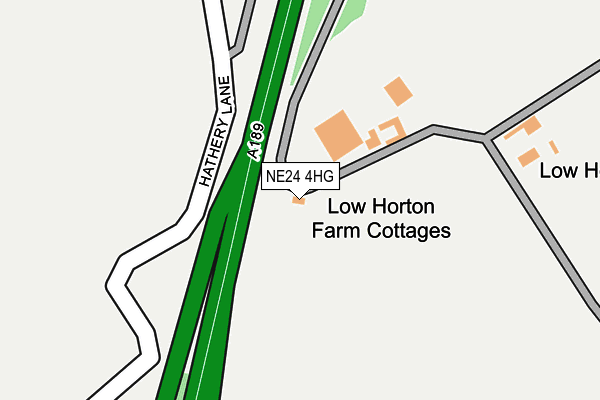 NE24 4HG map - OS OpenMap – Local (Ordnance Survey) NE24 4HG map - OS OpenMap – Local (Ordnance Survey)