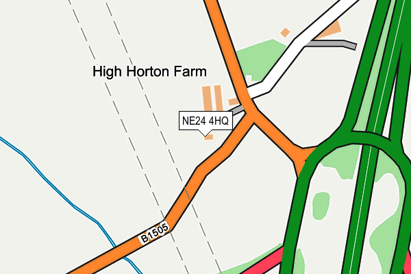 NE24 4HQ map - OS OpenMap – Local (Ordnance Survey) NE24 4HQ map - OS OpenMap – Local (Ordnance Survey)