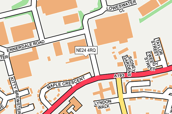 NE24 4RQ map - OS OpenMap – Local (Ordnance Survey) NE24 4RQ map - OS OpenMap – Local (Ordnance Survey)