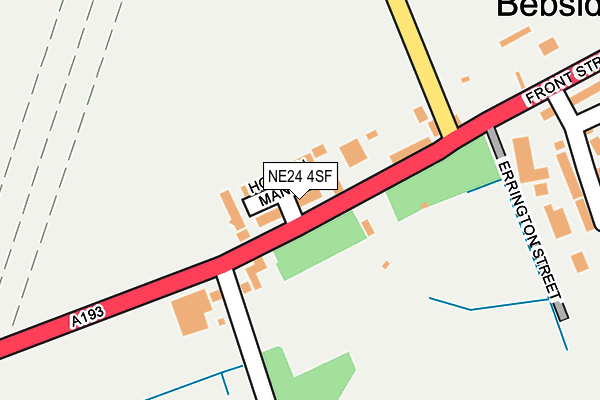 NE24 4SF map - OS OpenMap – Local (Ordnance Survey) NE24 4SF map - OS OpenMap – Local (Ordnance Survey)