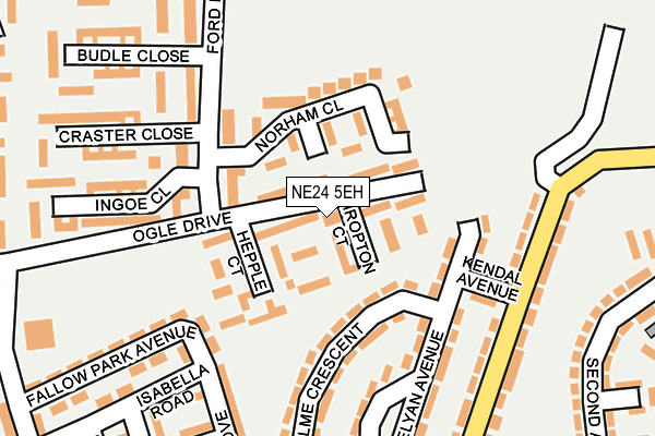 NE24 5EH map - OS OpenMap – Local (Ordnance Survey) NE24 5EH map - OS OpenMap – Local (Ordnance Survey)