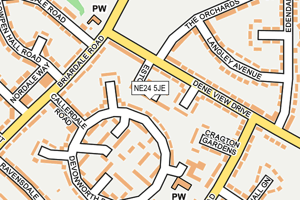 NE24 5JE map - OS OpenMap – Local (Ordnance Survey) NE24 5JE map - OS OpenMap – Local (Ordnance Survey)