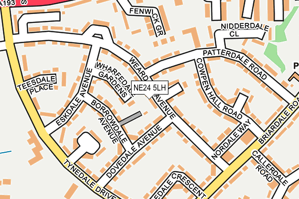 NE24 5LH map - OS OpenMap – Local (Ordnance Survey) NE24 5LH map - OS OpenMap – Local (Ordnance Survey)
