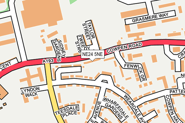 NE24 5NE map - OS OpenMap – Local (Ordnance Survey) NE24 5NE map - OS OpenMap – Local (Ordnance Survey)