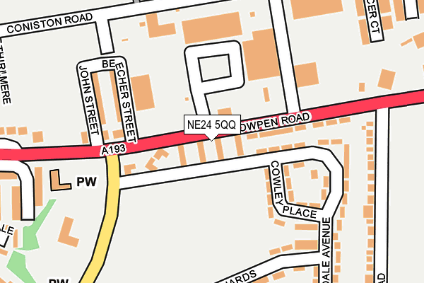 NE24 5QQ map - OS OpenMap – Local (Ordnance Survey) NE24 5QQ map - OS OpenMap – Local (Ordnance Survey)