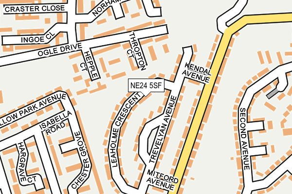 NE24 5SF map - OS OpenMap – Local (Ordnance Survey) NE24 5SF map - OS OpenMap – Local (Ordnance Survey)