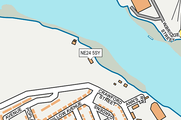 NE24 5SY map - OS OpenMap – Local (Ordnance Survey) NE24 5SY map - OS OpenMap – Local (Ordnance Survey)