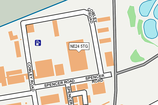 NE24 5TG map - OS OpenMap – Local (Ordnance Survey) NE24 5TG map - OS OpenMap – Local (Ordnance Survey)