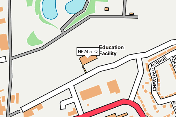 NE24 5TQ map - OS OpenMap – Local (Ordnance Survey) NE24 5TQ map - OS OpenMap – Local (Ordnance Survey)