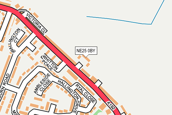 NE25 0BY map - OS OpenMap – Local (Ordnance Survey) NE25 0BY map - OS OpenMap – Local (Ordnance Survey)