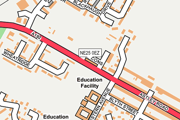 NE25 0EZ map - OS OpenMap – Local (Ordnance Survey) NE25 0EZ map - OS OpenMap – Local (Ordnance Survey)