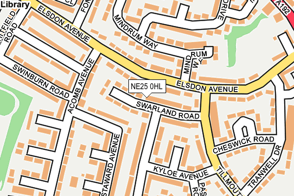 NE25 0HL map - OS OpenMap – Local (Ordnance Survey) NE25 0HL map - OS OpenMap – Local (Ordnance Survey)