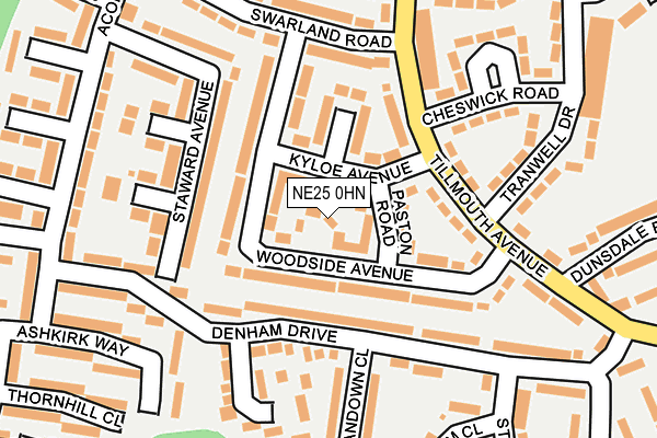 NE25 0HN map - OS OpenMap – Local (Ordnance Survey) NE25 0HN map - OS OpenMap – Local (Ordnance Survey)