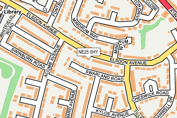 NE25 0HY map - OS OpenMap – Local (Ordnance Survey) NE25 0HY map - OS OpenMap – Local (Ordnance Survey)