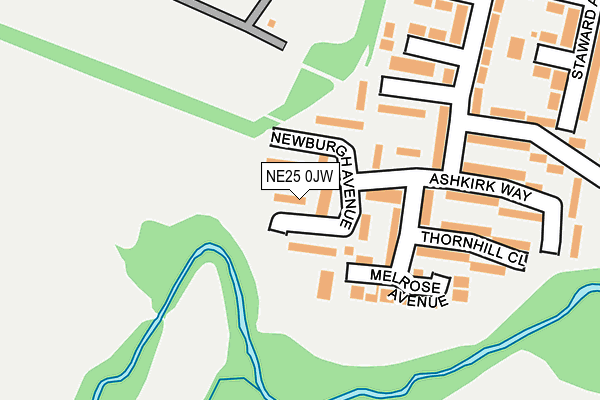 NE25 0JW map - OS OpenMap – Local (Ordnance Survey) NE25 0JW map - OS OpenMap – Local (Ordnance Survey)