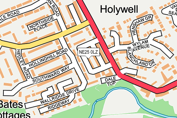 NE25 0LZ map - OS OpenMap – Local (Ordnance Survey) NE25 0LZ map - OS OpenMap – Local (Ordnance Survey)