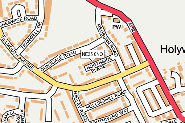 NE25 0NQ map - OS OpenMap – Local (Ordnance Survey) NE25 0NQ map - OS OpenMap – Local (Ordnance Survey)