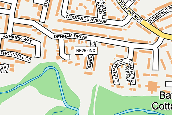 NE25 0NX map - OS OpenMap – Local (Ordnance Survey) NE25 0NX map - OS OpenMap – Local (Ordnance Survey)