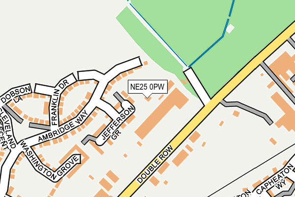NE25 0PW map - OS OpenMap – Local (Ordnance Survey) NE25 0PW map - OS OpenMap – Local (Ordnance Survey)