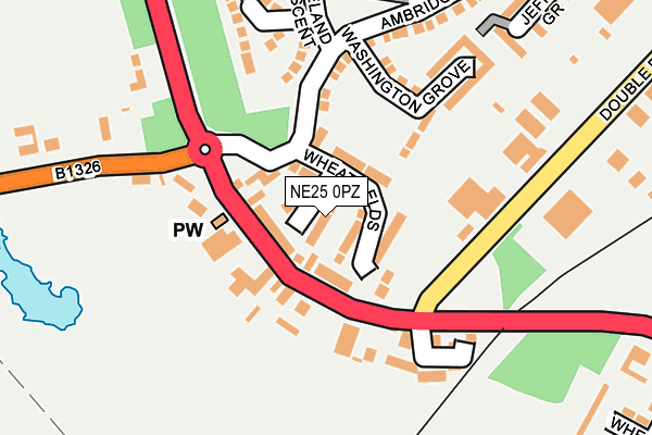 NE25 0PZ map - OS OpenMap – Local (Ordnance Survey) NE25 0PZ map - OS OpenMap – Local (Ordnance Survey)