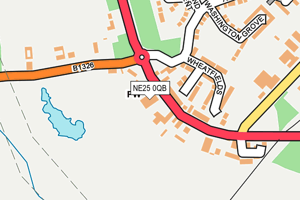 NE25 0QB map - OS OpenMap – Local (Ordnance Survey) NE25 0QB map - OS OpenMap – Local (Ordnance Survey)