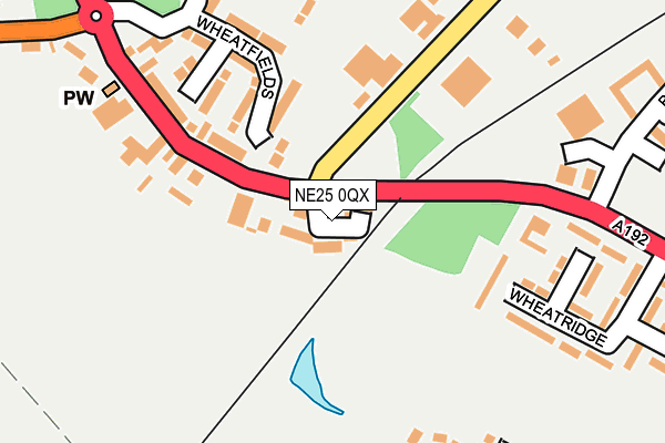 NE25 0QX map - OS OpenMap – Local (Ordnance Survey) NE25 0QX map - OS OpenMap – Local (Ordnance Survey)