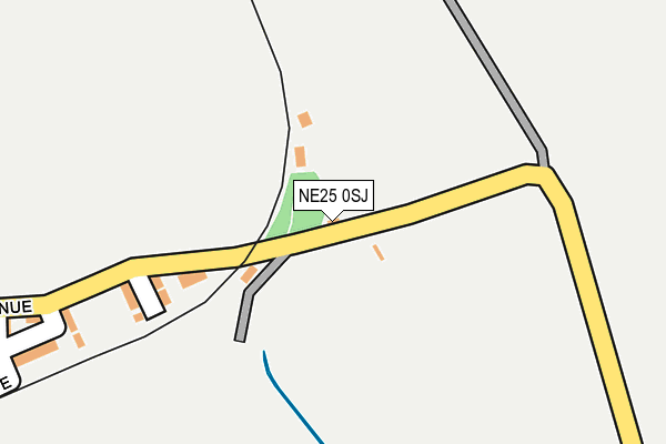 NE25 0SJ map - OS OpenMap – Local (Ordnance Survey) NE25 0SJ map - OS OpenMap – Local (Ordnance Survey)