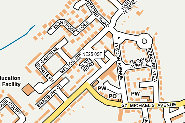 NE25 0ST map - OS OpenMap – Local (Ordnance Survey) NE25 0ST map - OS OpenMap – Local (Ordnance Survey)