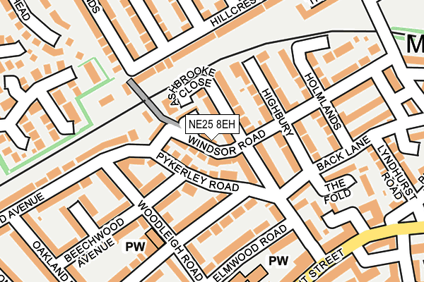 NE25 8EH map - OS OpenMap – Local (Ordnance Survey) NE25 8EH map - OS OpenMap – Local (Ordnance Survey)