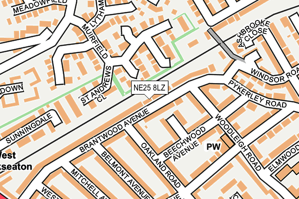 NE25 8LZ map - OS OpenMap – Local (Ordnance Survey) NE25 8LZ map - OS OpenMap – Local (Ordnance Survey)