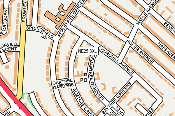 NE25 8XL map - OS OpenMap – Local (Ordnance Survey) NE25 8XL map - OS OpenMap – Local (Ordnance Survey)