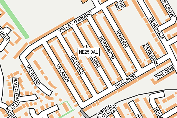 NE25 9AL map - OS OpenMap – Local (Ordnance Survey) NE25 9AL map - OS OpenMap – Local (Ordnance Survey)