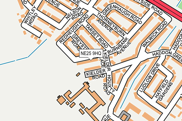 NE25 9HQ map - OS OpenMap – Local (Ordnance Survey) NE25 9HQ map - OS OpenMap – Local (Ordnance Survey)