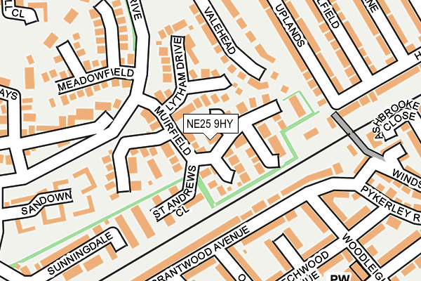 NE25 9HY map - OS OpenMap – Local (Ordnance Survey) NE25 9HY map - OS OpenMap – Local (Ordnance Survey)
