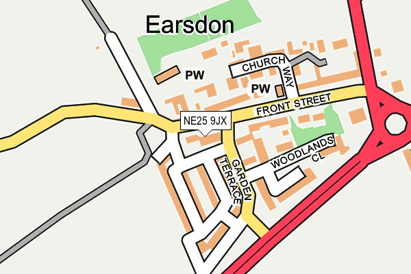 NE25 9JX map - OS OpenMap – Local (Ordnance Survey) NE25 9JX map - OS OpenMap – Local (Ordnance Survey)
