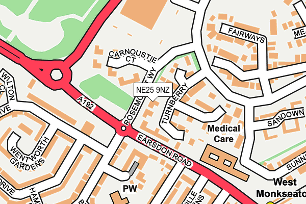 NE25 9NZ map - OS OpenMap – Local (Ordnance Survey) NE25 9NZ map - OS OpenMap – Local (Ordnance Survey)