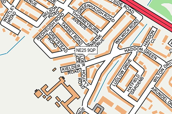 NE25 9QP map - OS OpenMap – Local (Ordnance Survey) NE25 9QP map - OS OpenMap – Local (Ordnance Survey)