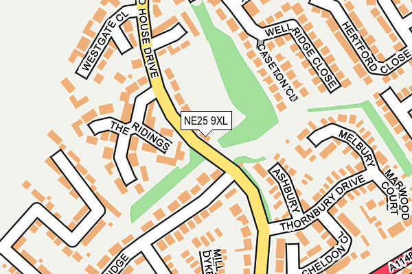 NE25 9XL map - OS OpenMap – Local (Ordnance Survey) NE25 9XL map - OS OpenMap – Local (Ordnance Survey)