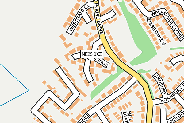 NE25 9XZ map - OS OpenMap – Local (Ordnance Survey) NE25 9XZ map - OS OpenMap – Local (Ordnance Survey)