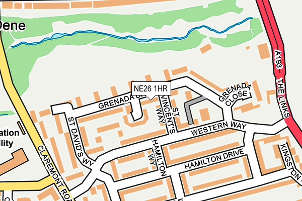 NE26 1HR map - OS OpenMap – Local (Ordnance Survey) NE26 1HR map - OS OpenMap – Local (Ordnance Survey)