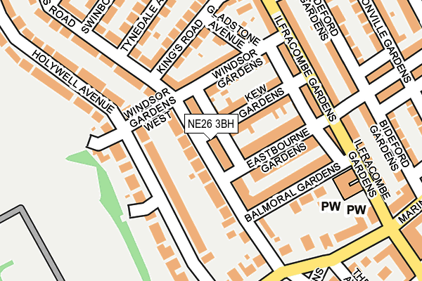NE26 3BH map - OS OpenMap – Local (Ordnance Survey) NE26 3BH map - OS OpenMap – Local (Ordnance Survey)