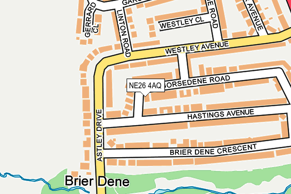 NE26 4AQ map - OS OpenMap – Local (Ordnance Survey) NE26 4AQ map - OS OpenMap – Local (Ordnance Survey)